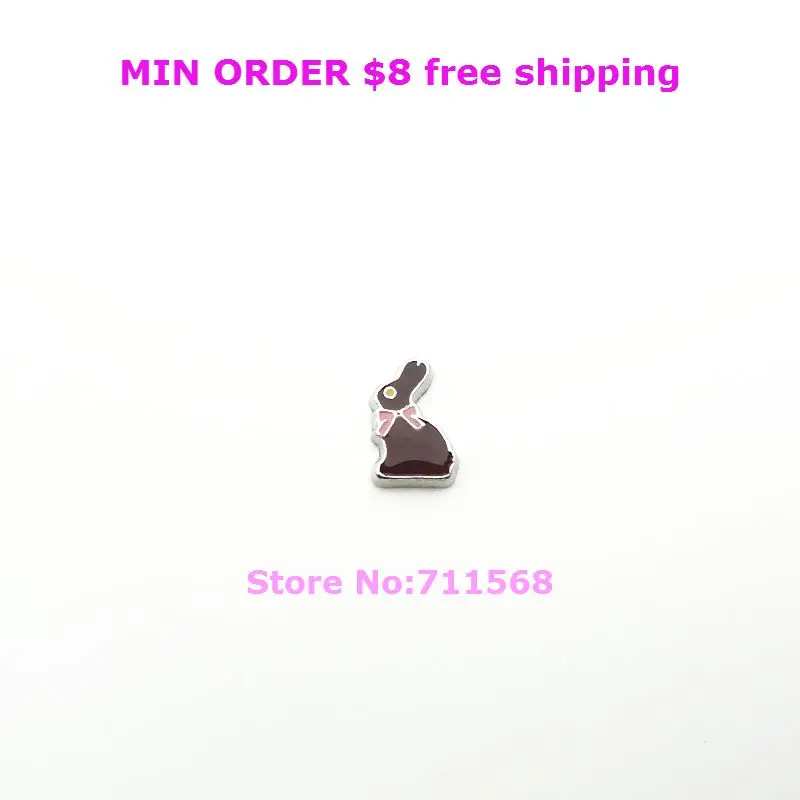 НОВЫЕ Плавающие Амулеты с кроликом Пасхальный кролик плавающий медальон амулеты