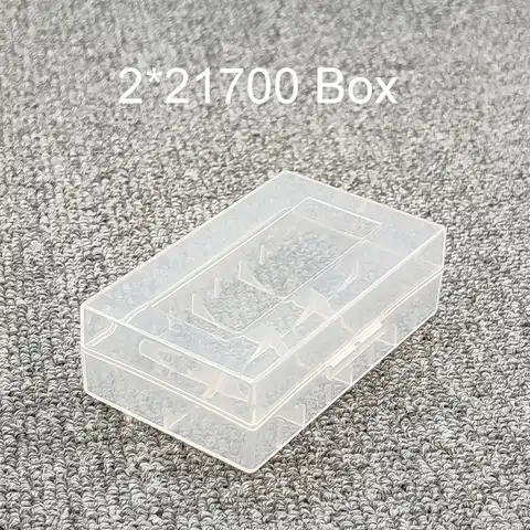 2*21700 коробка для хранения батареи 21700 держатель батареи 21700 чехол для аккумулятора пластиковая коробка 21700 прозрачная коробка