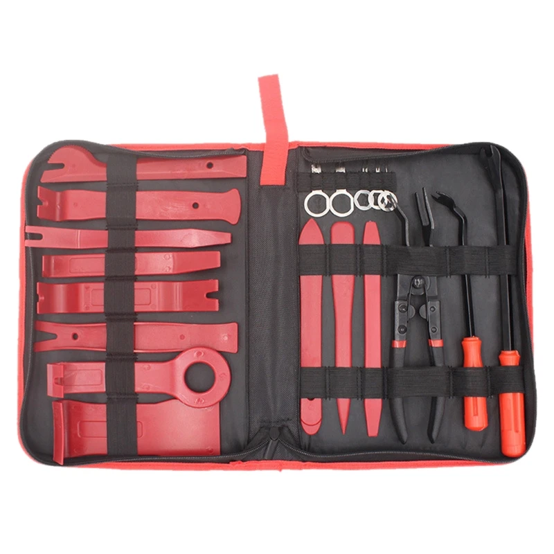 

19 Pcs Car Radio Removal Disassembly Tool Set Auto Repairing Interior Pry Kit Door Clip Trim Dashboard Panel Remove