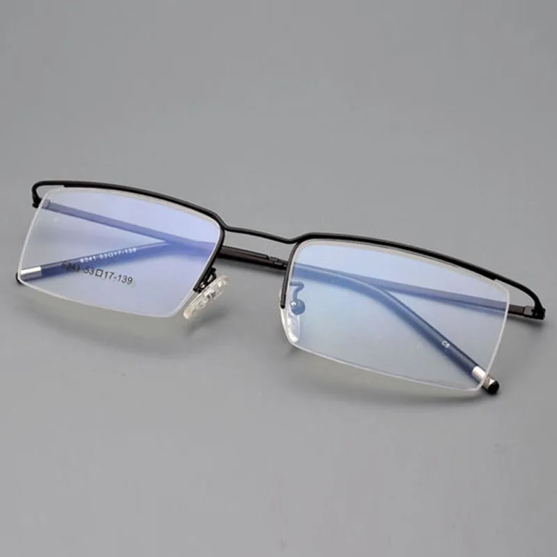 Оправа для очков для бровей мужская светло-золотистая квадратная прямая для близорукости с плоским комфортным золотым ободком и линзой по рецепту.