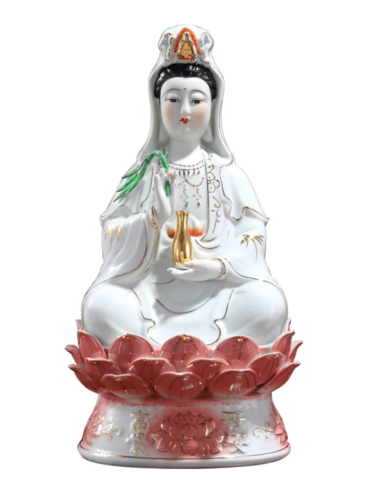 Буддийский керамический материал 8-дюймовая богиня богатства и богини