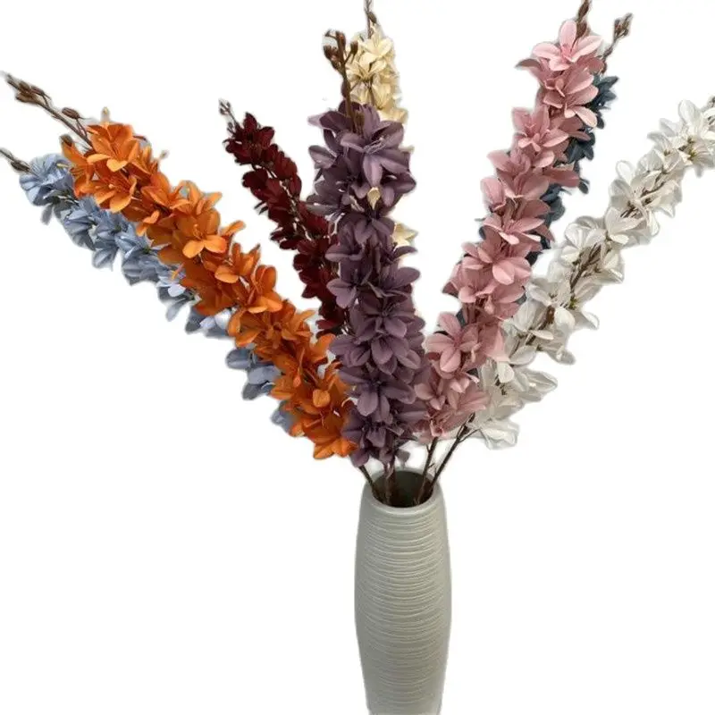 Искусственный длинный стебель Delphinium длиной 42 дюйма для осенних искусственных