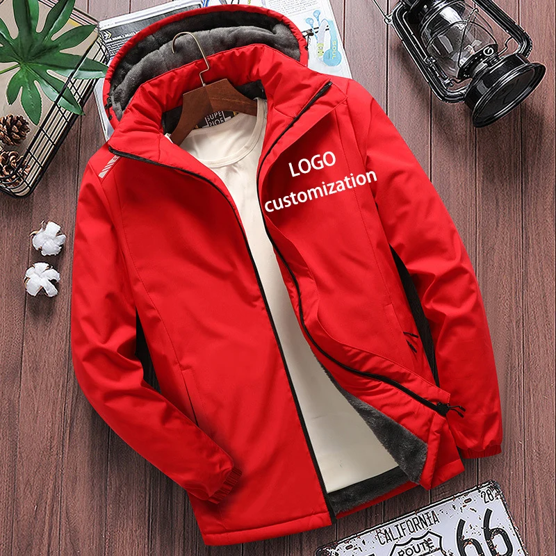 

(LOGO Customization) New Young Men's and Women's Coats with Plush and Thickened In Autumn and Winter