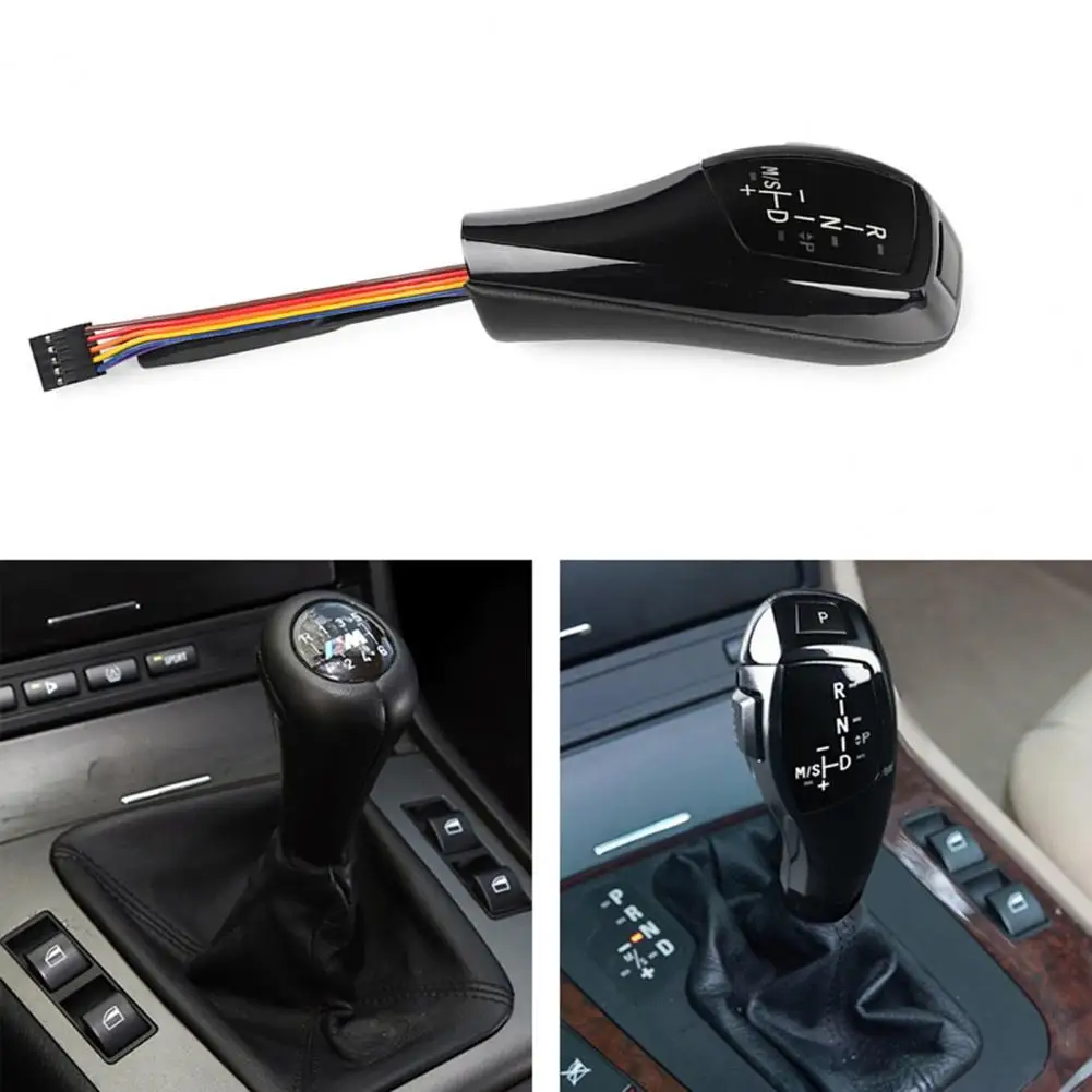 

Gear Shift Knob Anti-scratch Automatic ABS Sweatproof Shifter Adapter for BMW Left Hand Drive