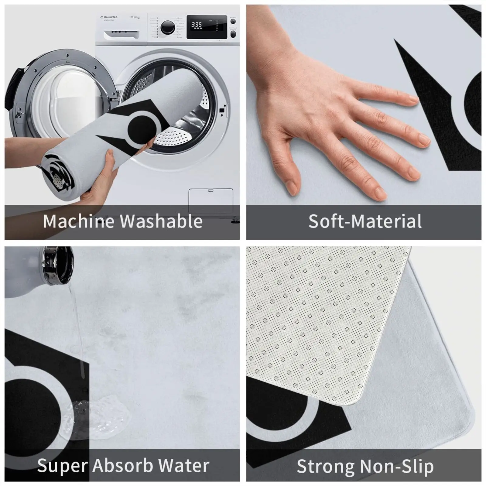 Коврик с символом комбинированного покрытия коврик подушка мягкая