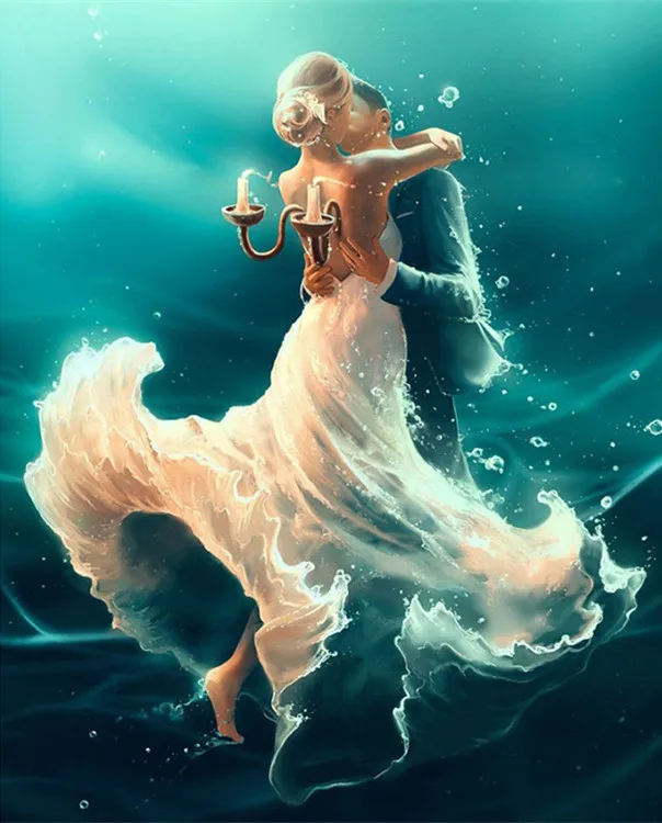 Танцы девушка с изображением арт масляной DIY картина по номерам набор для