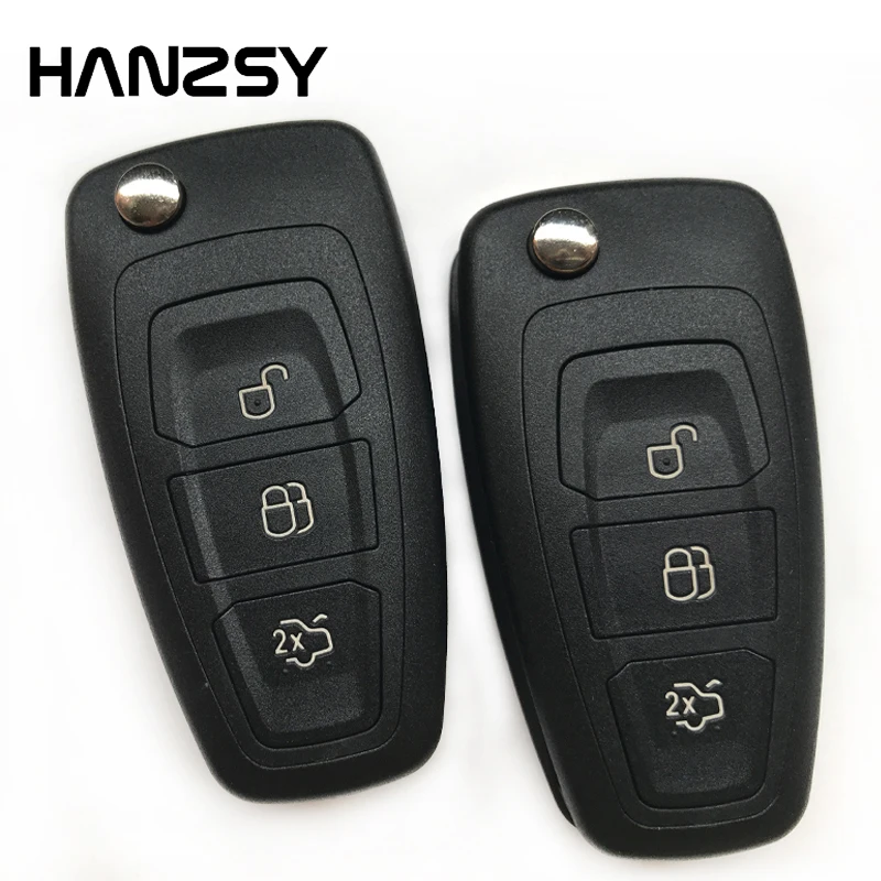 10 шт. Чехол для автомобильного ключа дистанционного управления FORD FIESTA FOCUS 3 кнопки