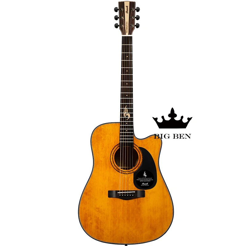 41 дюйм гитара 40 дюймов Акустическая Пикап Ретро электрическая коробка верхняя