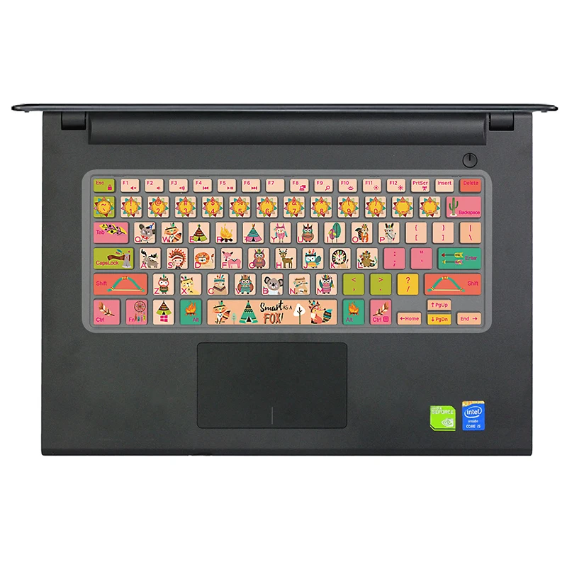 Клавиатура ноутбука кожного покрова для Dell Inspiron 13 5000 7000 серии 5368 i5378 7370 7373 7368 7378 15