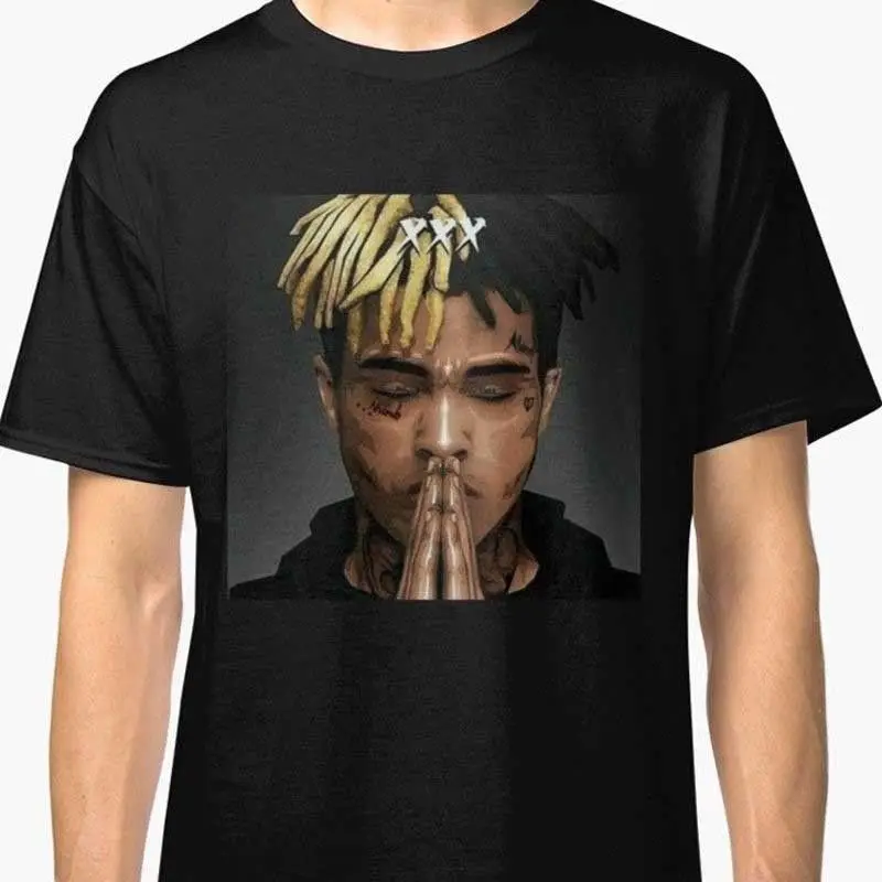 Новинка xxxtentacion, Мужская футболка, черная, Мужская футболка, короткий рукав, с принтом, на каждый день, с надписью "Breaking Bad", Футболка для мужчин, футболки, уличная одежда - Цвет: Черный