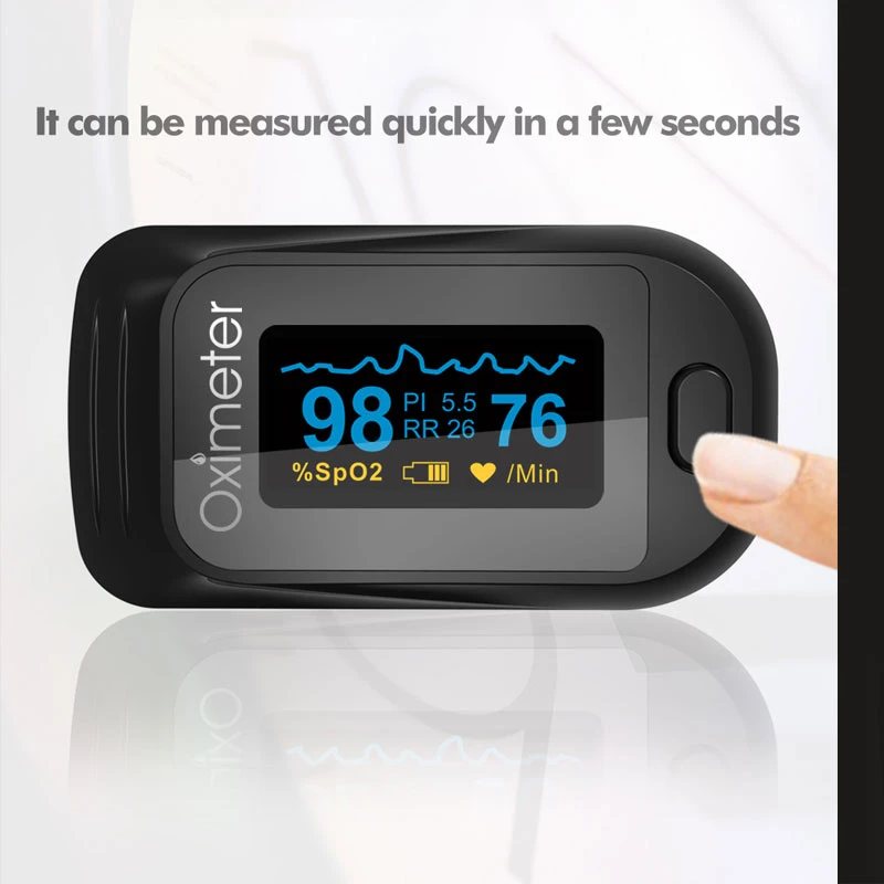 Семейный медицинский Пульсоксиметр SPO2 Oled портативный кислород в крови с пульсом