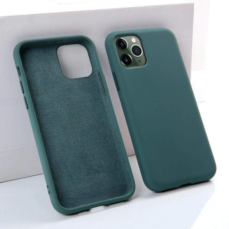 Роскошный оригинальный чехол из жидкого силикона для iPhone 6 6S 7 8 Plus SE2 X XS Max XR 11 Pro SE