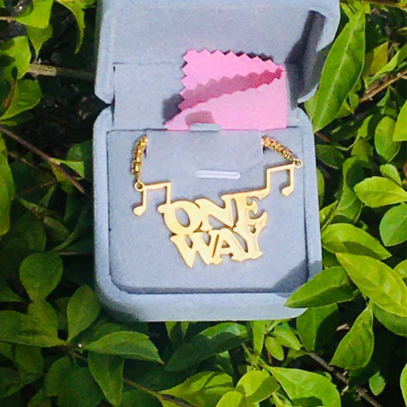 Музыка пользовательское имя ожерелье панк рок мужские Нержавеющая сталь