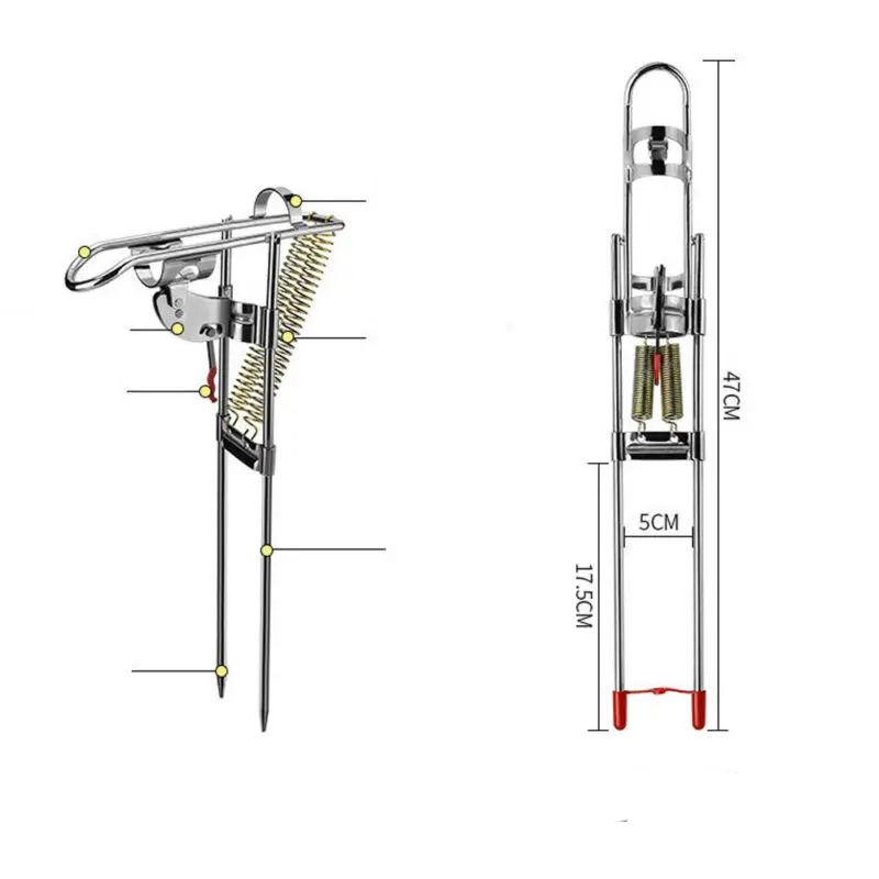Автоматический регулируемый держатель для удочки из нержавеющей стали с
