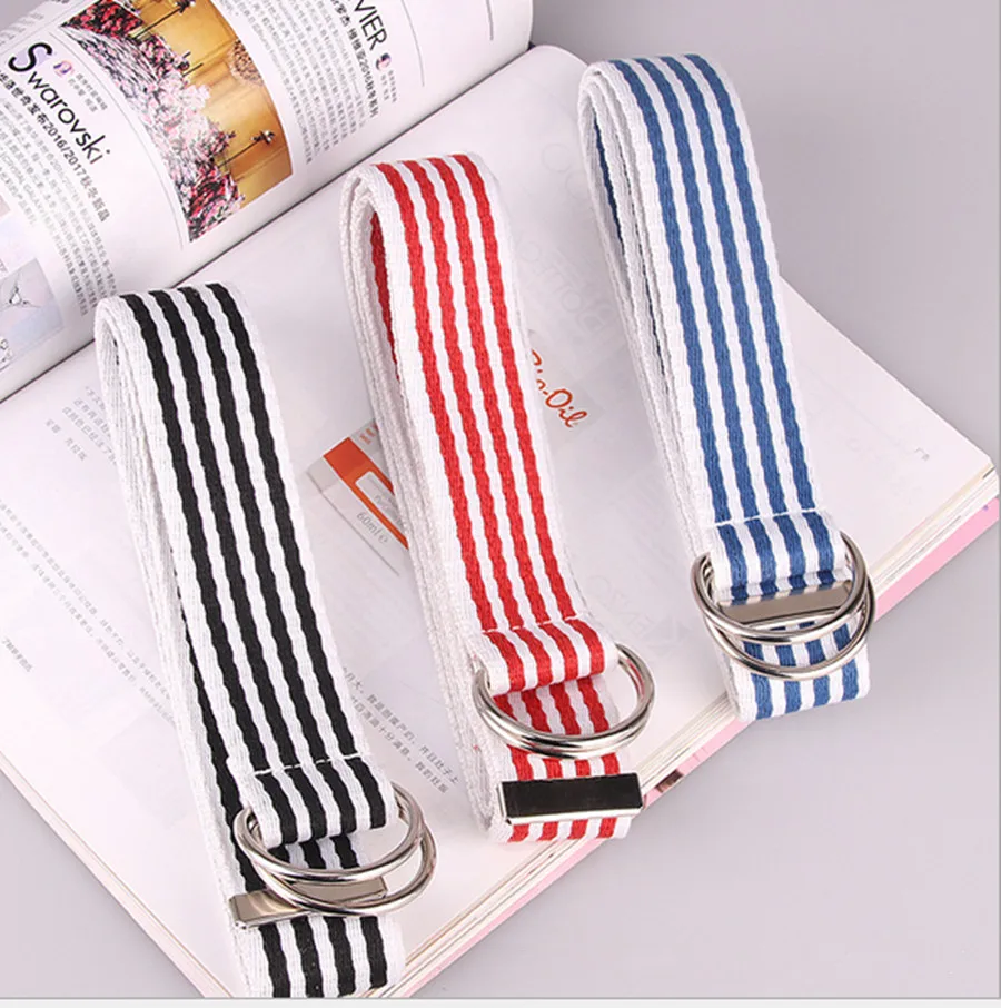 Женский джинсовый ремень с двойной петлей Простой декоративный из джинсовой