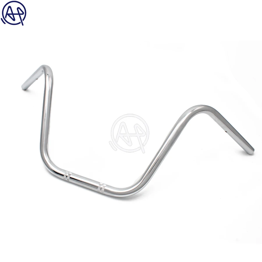 Мотоциклетные Рули высокой проходимости 22 мм 7/8 дюйма хромированные/черные для