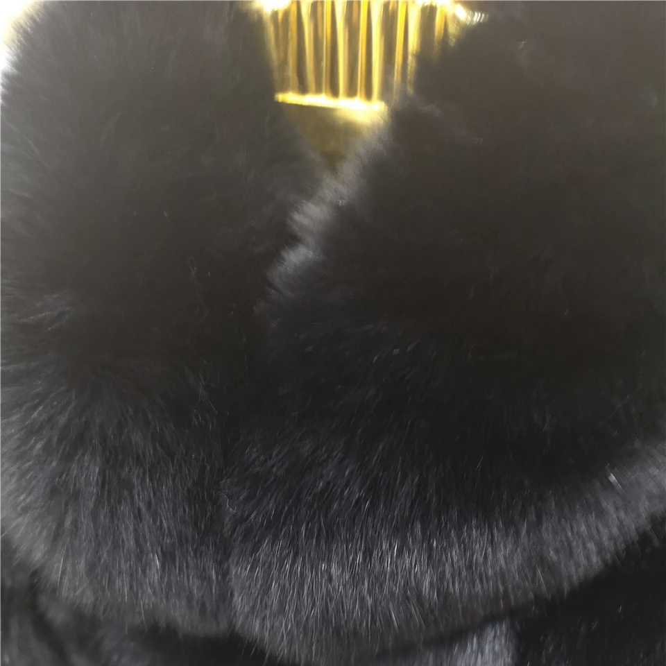 Женская шуба из натурального меха лисы зимняя с натуральным мехом большого