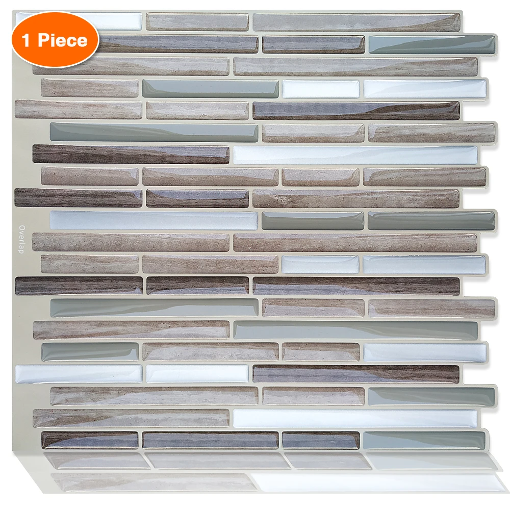 3D водонепроницаемые самоклеящиеся настенные наклейки для плитки кухонная