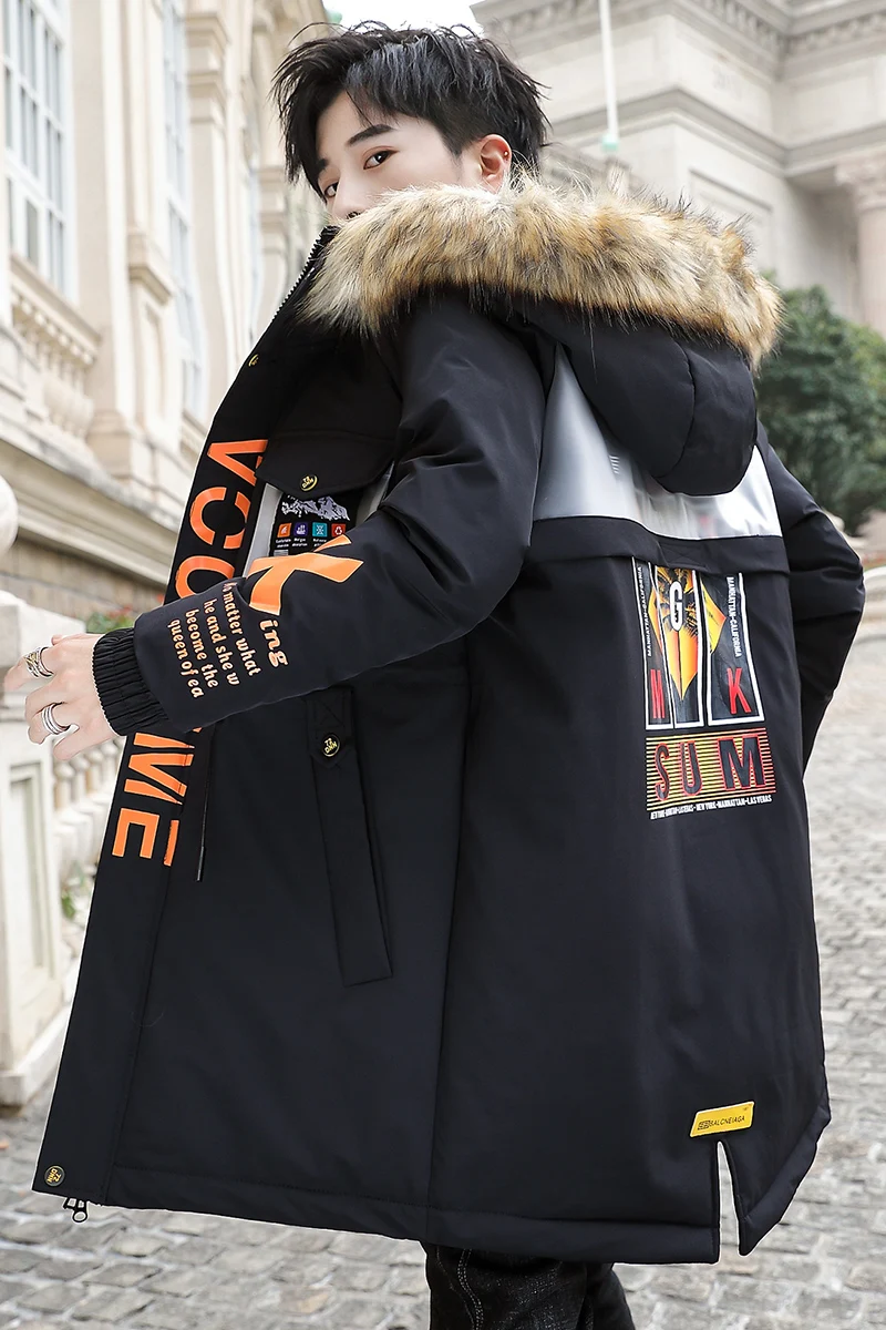 

Winter thick men's cotton jacket students Large size 2021 new trend coat down cotton padded clothes High Quality