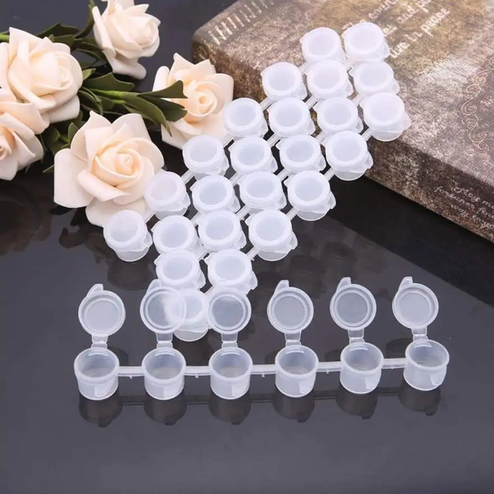 

6 горшков, 3 мл пустые полоски для рисования, мини-ящик для рисования, контейнеры для художественных работ, пигмент, инструменты для рисовани...