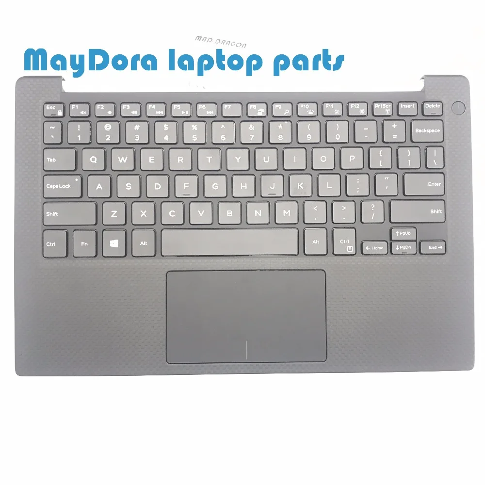 Ноутбук сша клавиатура для DELL XPS13 9350 9360 упор рук в сборе/W задняя тачпад управление