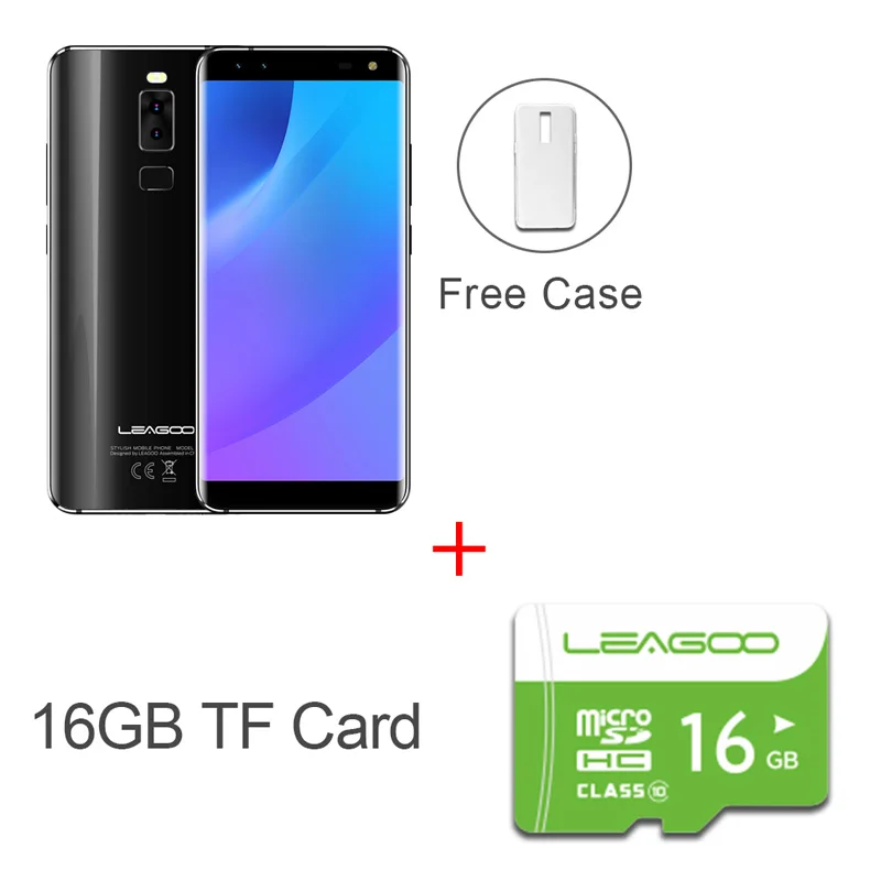 S8 BLACK N 16GB CARD LEAGOO S8 смартфон 5,72 ''HD+ ips 1440*720 экран Android 7,0 MTK6750 Восьмиядерный 3 ГБ+ 32 ГБ четырехъядерный камера отпечаток пальца 4G мобильный телефон - Цвет: S8 BLACK N 16GB CARD