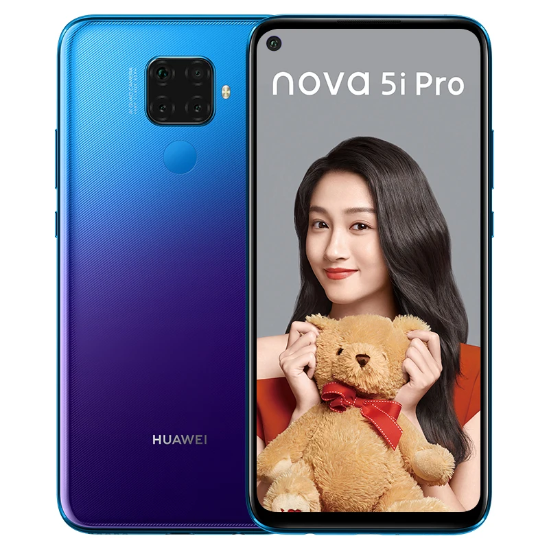 Мобильный телефон HuaWei Nova 5i Pro 4G LTE 8 ГБ ОЗУ 256 Гб ПЗУ 810 МП Kirin 9,0 Android 6,26 234" ips 1080 X отпечаток пальца