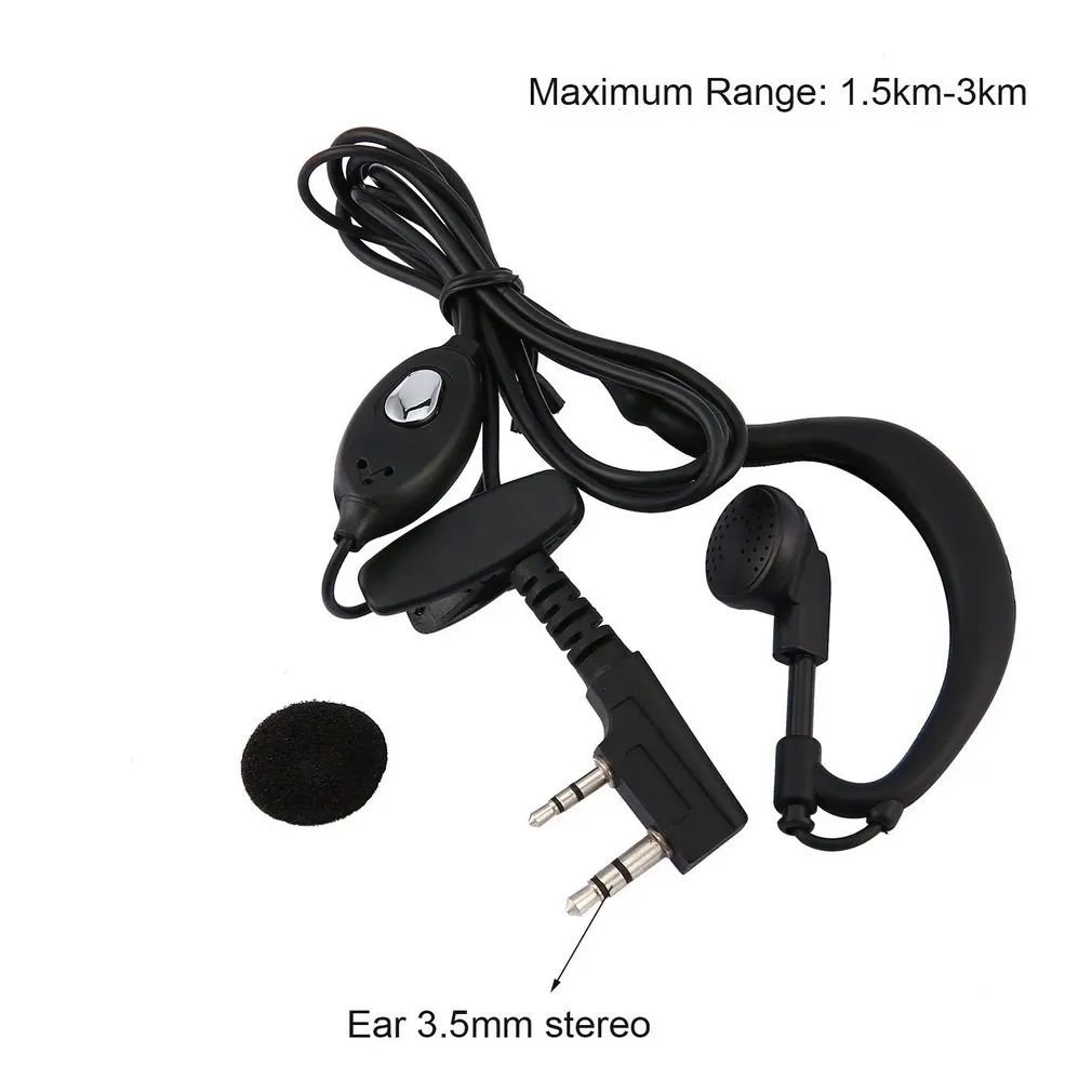 Original Headphone Set for Baofeng UV 5r Earpiece Radio Walkie Talkie Headset Mic Microphone 888S uv5r UV 5RA UV 5RE UV82 images - 6