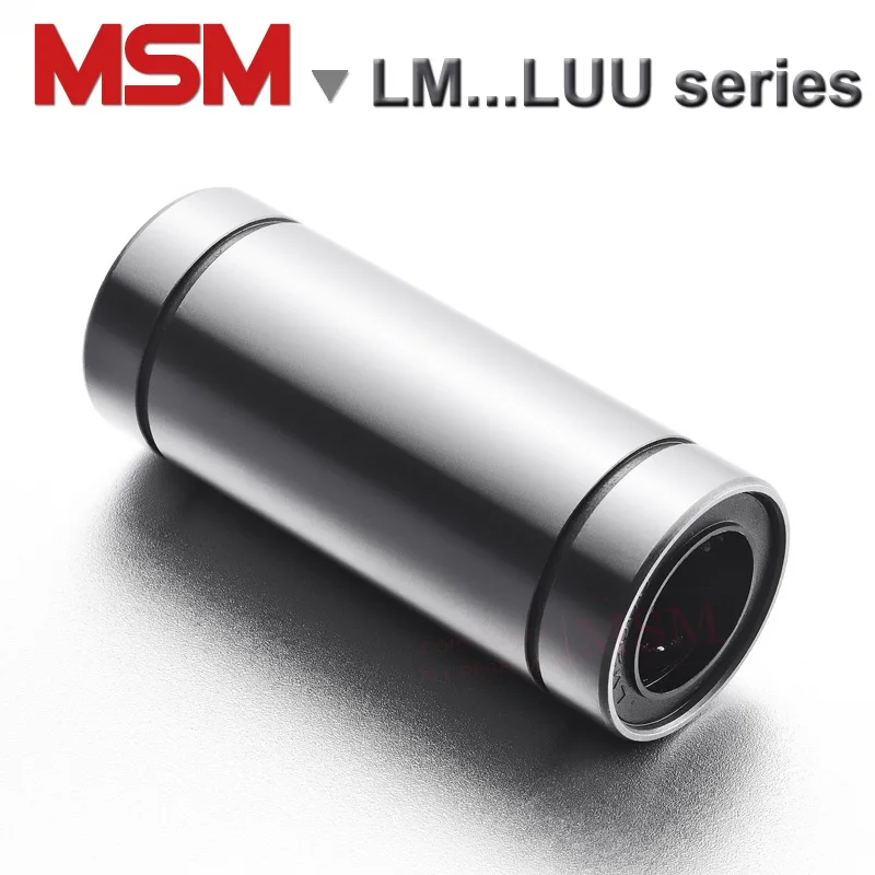 MSM подшипники линейного движения LM5LUU LM6LUU LM8LUU LM10LUU LM12LUU LM16LUU LM20LUU LM25LUU LM30LUU длинный тип LMUW/SMW вал втулки мм