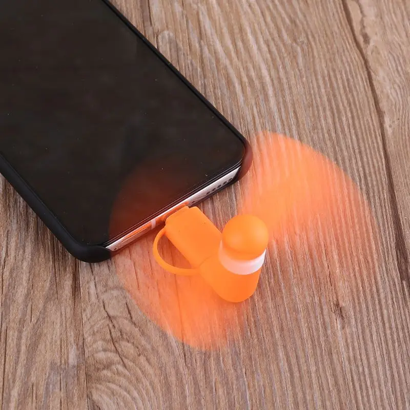 Универсальный мобильный телефон Type C Micro USB OTG мини вентилятор кулер бесшумный для