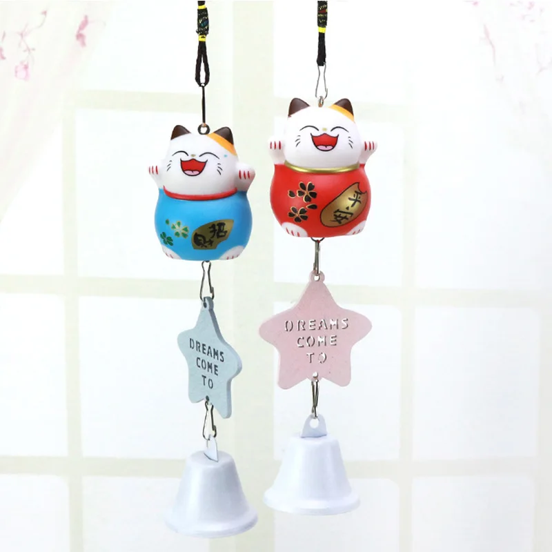 1 шт. ветряные колокольчики Lucky Cat автомобильные подвесные аксессуары магазин