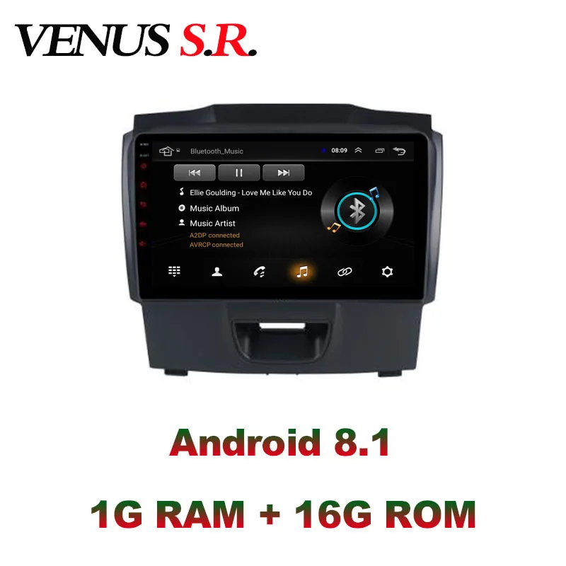 VenusSR Android 8 1 2.5D автомобильный dvd для Chevrolet S10 TRAILBLAZER ISUZU D MAX мультимедиа головное