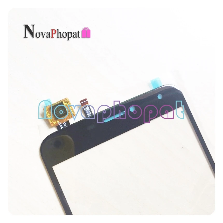 

Черный сенсорный экран Novaphopat для BQ Mobile BQS 5520 BQS-5520 Mercury BQS5520, сенсорный экран, дигитайзер, переднее стекло, датчик объектива