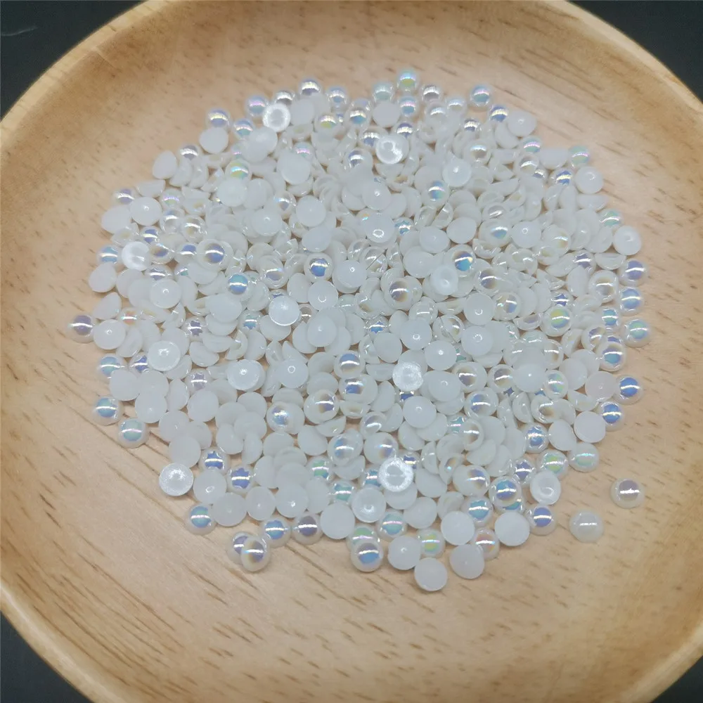 4 мм Стразы Ab Crystal клей на смоле украшение из кристаллов для ногтей 100 шт. жемчужные