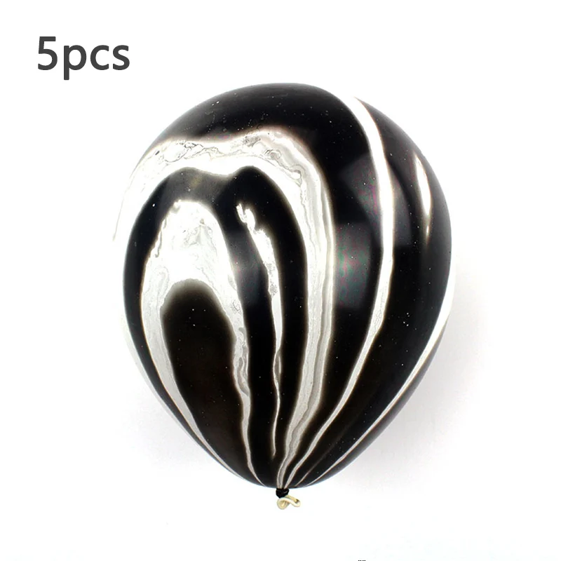 black agate 5pc Шарики с пандой из мультфильма звезда латекс черный номер Счастливый День Рождения Вечеринка для украшения детского душа дети животное баллон подарки - Цвет: black agate 5pc
