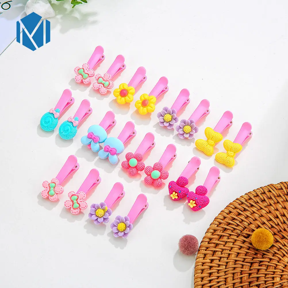 20/24 шт./лот девушки мультфильм заколки для волос маленьких акриловые головной