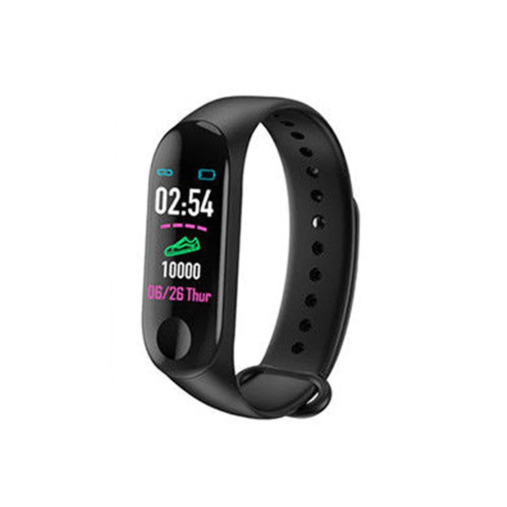 

Waterproof Pedometer M3 Smart Bracelet Message Remind Silicone Heart Rate Detection Bracelet Sport Wrist Band Wristband Watches