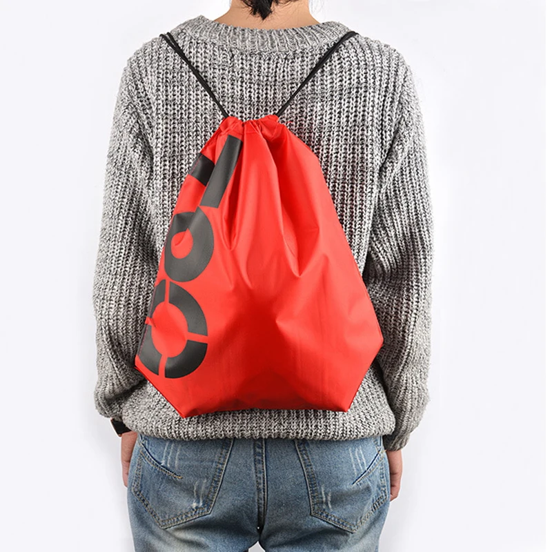 

Top Quality Double Layer Drawstring Gym Waterproof Backpacks Swimming Sports Beach Bag Travel Portable Fold Mini Shoulder Bags