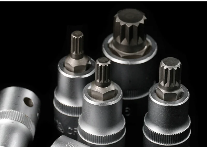 Новая Звездочка 1/2 &quotM5 M6 M8 M10 M12 M14 M16 Spline bit L50mm S2 легированная сталь для трещотки