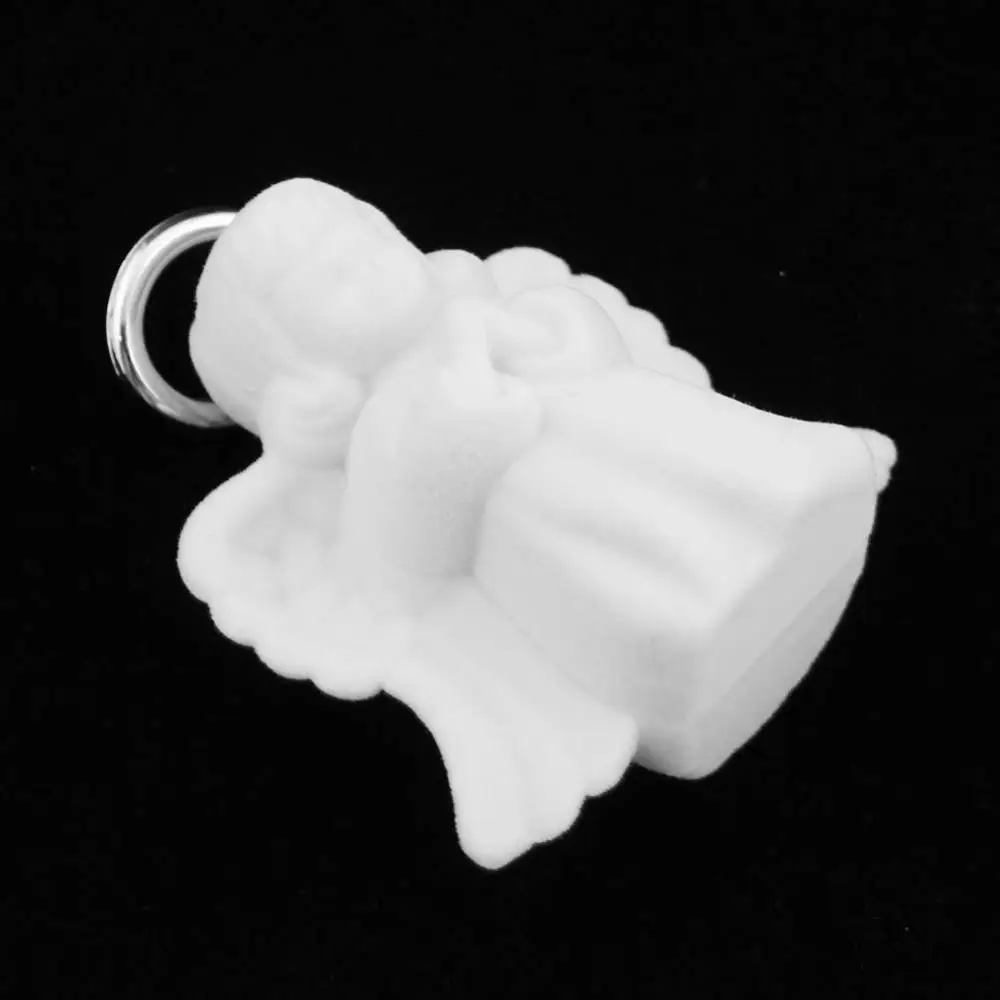 1 шт. бархатная коробка для свадебных колец с изображением ангела витрина