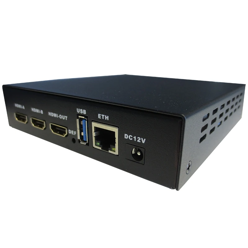 2-канальный 4K HDMI H.265 H.264 NDI HX SRT Video Audio потоковый кодировщик IPTV для Facebook Youtube прямой