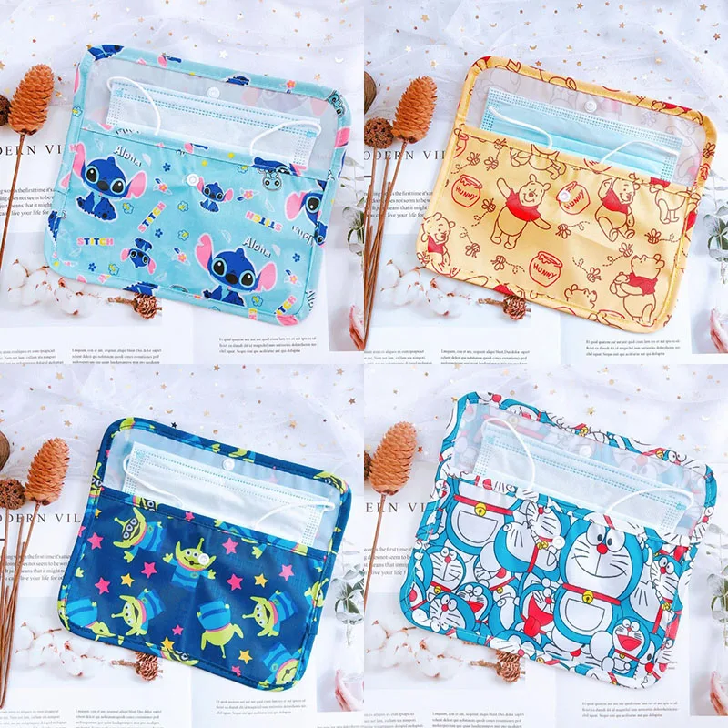 Аниме Disney стежка маска для лица хранения коробка Рисунок История игрушек Винни