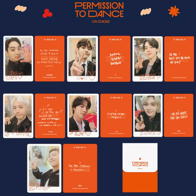 

KPOP Bangtan Boys Ptd на сцене концерт карточка Smallcard рандомикарточка Polaroid Sweatercard ограниченная карточка K-POP JK корейские модные подарки