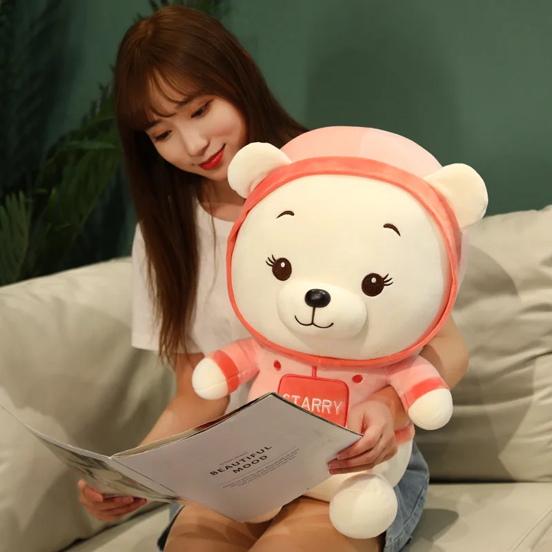 

Креативный астронавт, медведь, животные, плюшевые мягкие игрушки, подушка для сна, Kawaii кукла, хлопковая девочка для детей, детские подарки на...