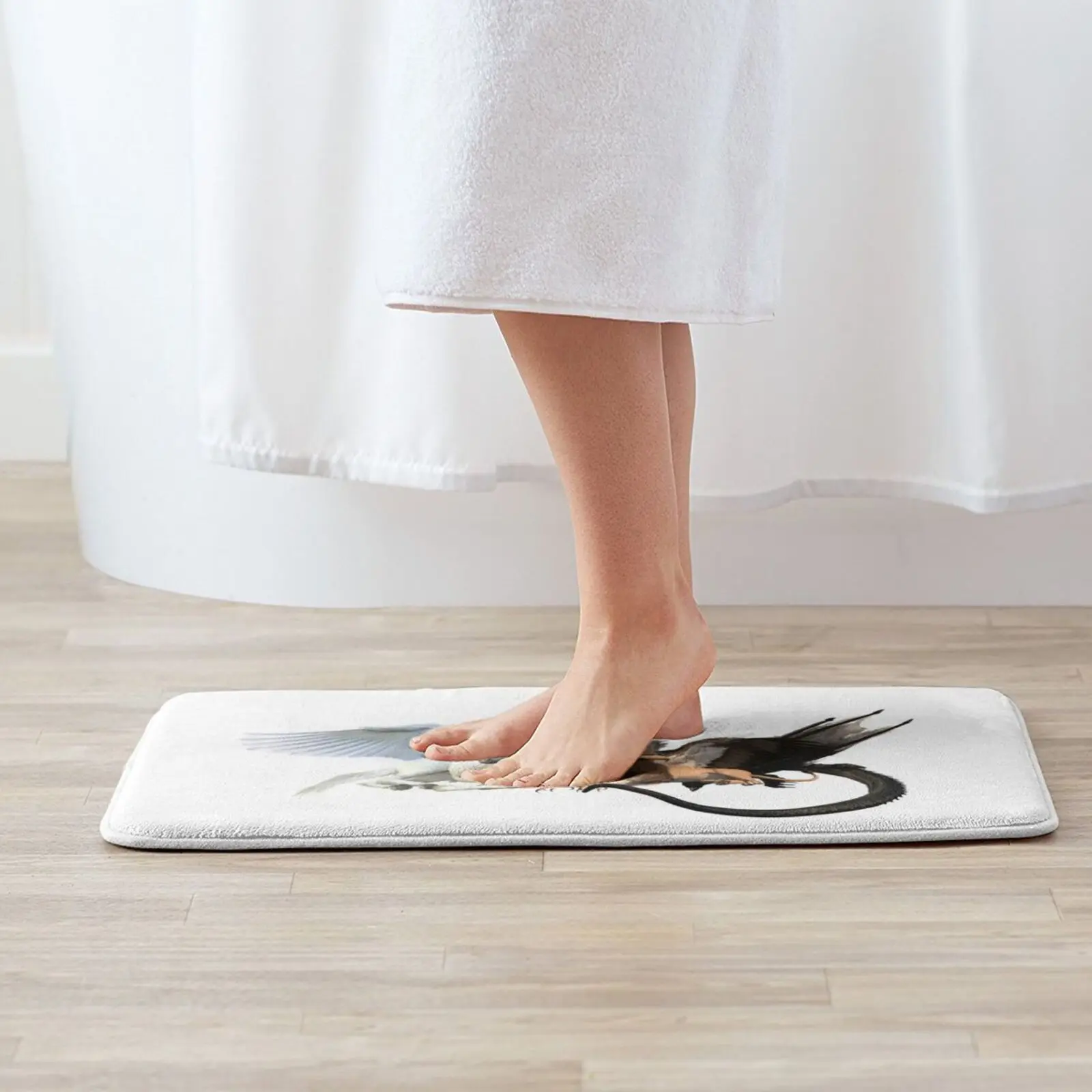 Летающие друзья единорог Гриффин дракон коврик ковер Противоскользящий для