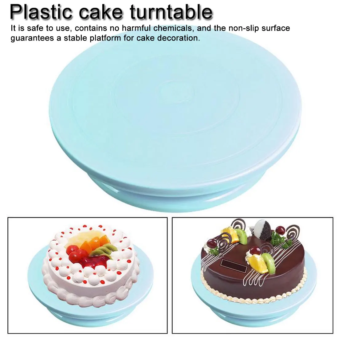 1 шт. пластиковые Кухонные гаджеты для торта 28 см подставка украшения поворотного
