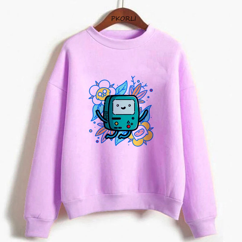 

Princess Bubblegum Rock Kawaii Hoodie Adventure Time Woman Clothes Finn and Jake Pullover Tracksuit Marceline Hooded Sweatshirt