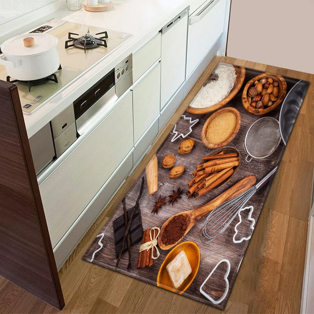 

Modern Kitchen Doormat Decoration Bedroom Carpet Bedside Living Room Rug Bathroom Mat Anti-Slip Floor Home Balcony Hallway Rugs