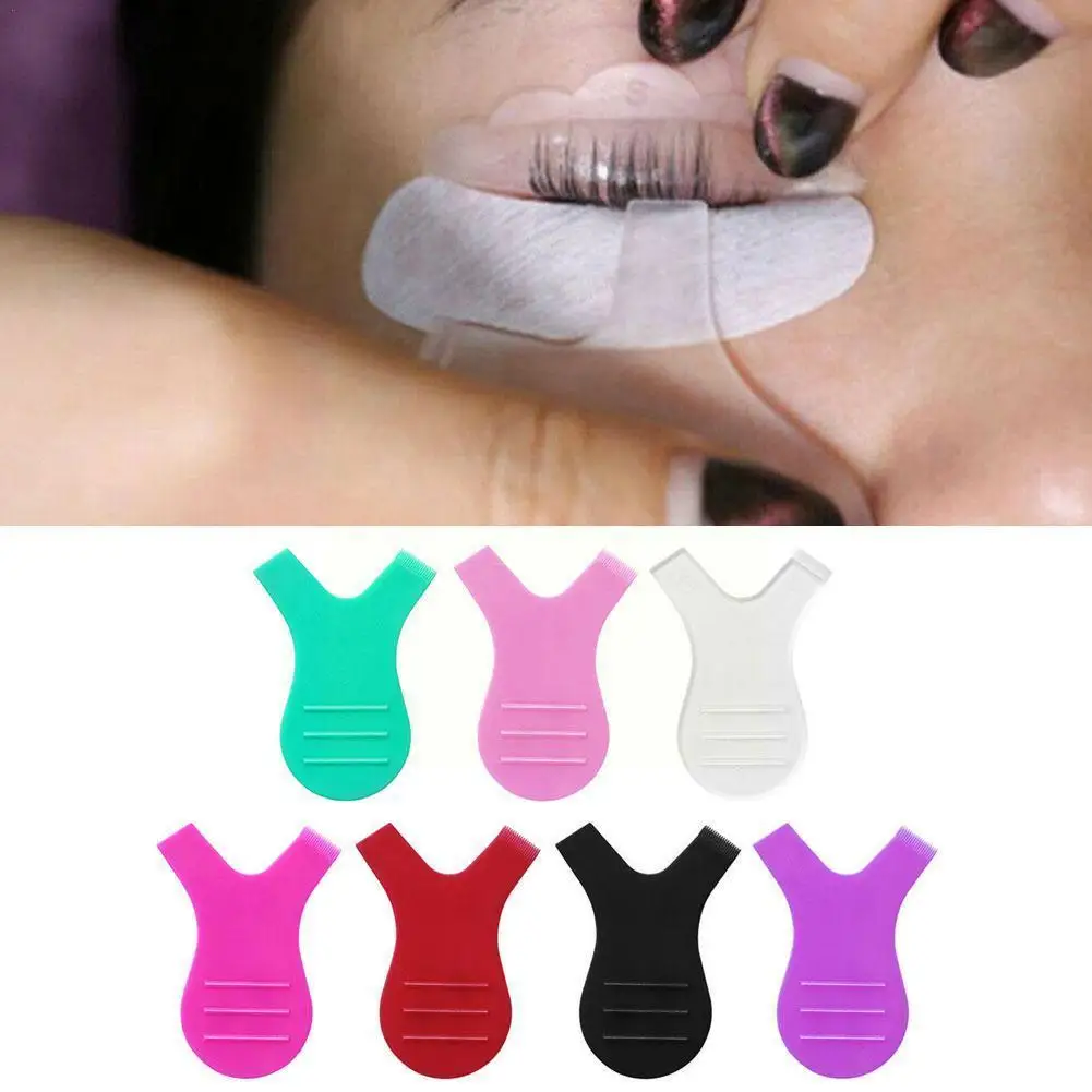 

1pcs Reuseable Plastic Eyelash Brush Clean Y Shaped Mascara Use Easy Grafted Tools Brushes Eyelashes To Makeup Design Women R3x0