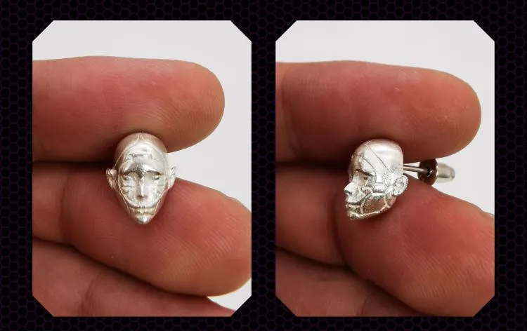 

Vintage Silver Color Skull Earrings For Men Women Party Earrings Unisex Jewelry Steampunk Gothic Earrings Retro Ear Jewelry Gift